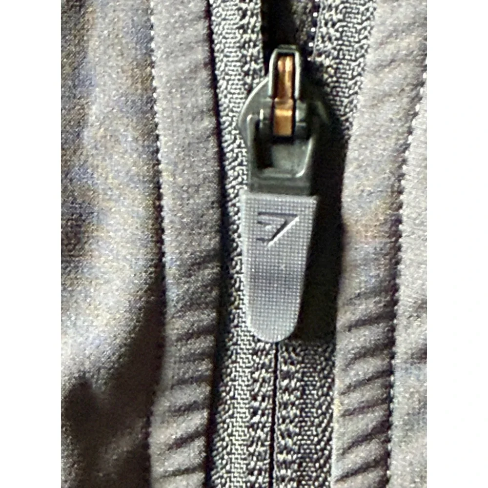 Gymshark Full Zip Bomber Jacket‎ Mens XXL Charcoal Gray Lightweight A3A1M